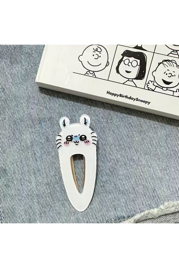 Bandai momonga Kawaii Chiikawas Character Hair Clips Cute Cartoon Acrylic Duckbill Clips Funny Anime