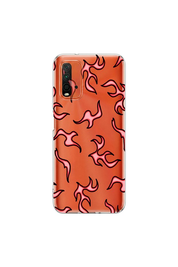 Redmi 9t Compatible Wallpaper 4 Design Transparent Case