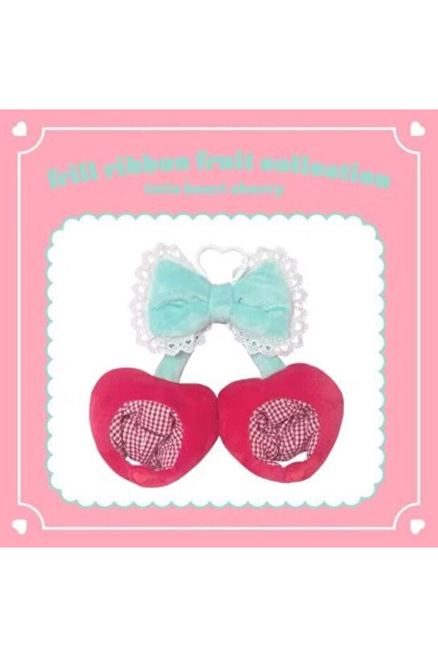 Red Cherry 10cm Double-Sized Strawberry Doll Outfit Gemini Cherry Headgear Cute Cartoon Doll Decorat