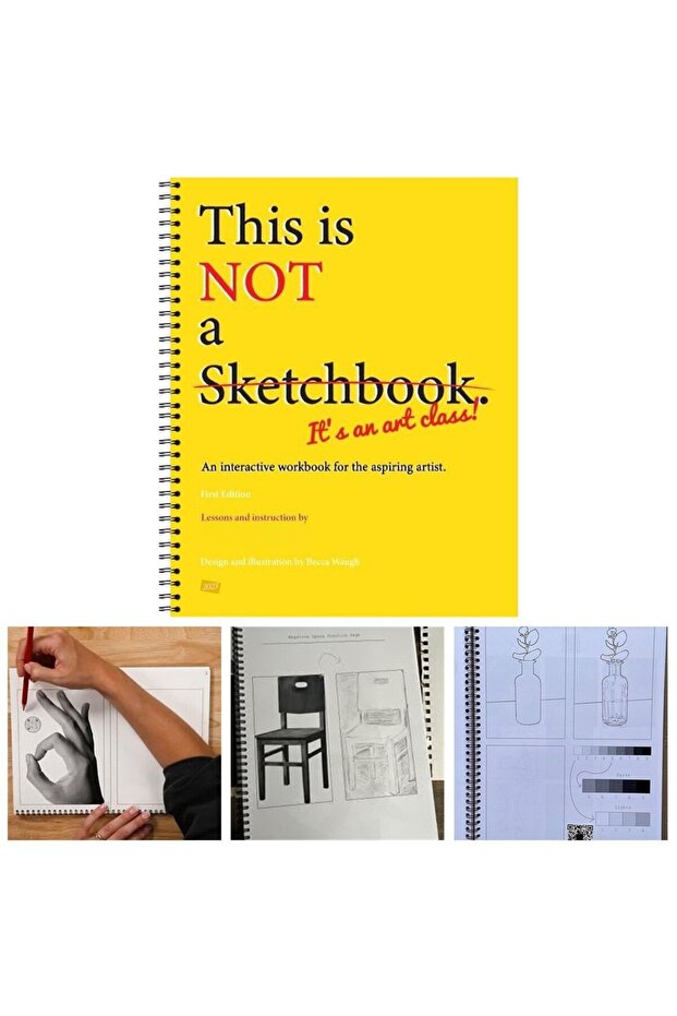 as shown This Is Not a Sketchbook Thick Paper Hardcover Art Class Drawing Book with Lined Blank Page