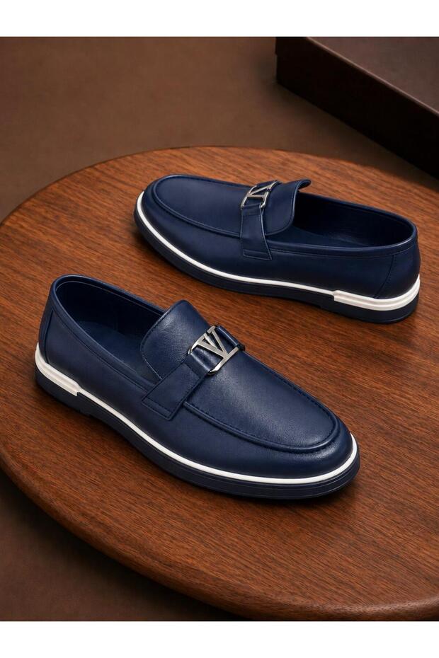100% Genuine Leather Orthopedic Men's Comfortable Summer Lightweight Classic Moccasin Shoes Loafer 40-44