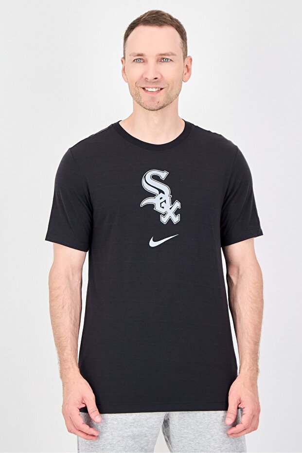x MLB Men Dri-Fit Short Sleeve Chicago White Sox Baseball T-Shirt, Black