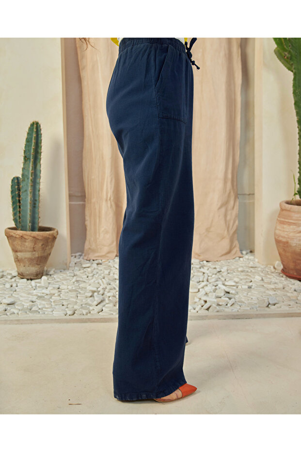 The All Day Flow Pants (Dark Blue)