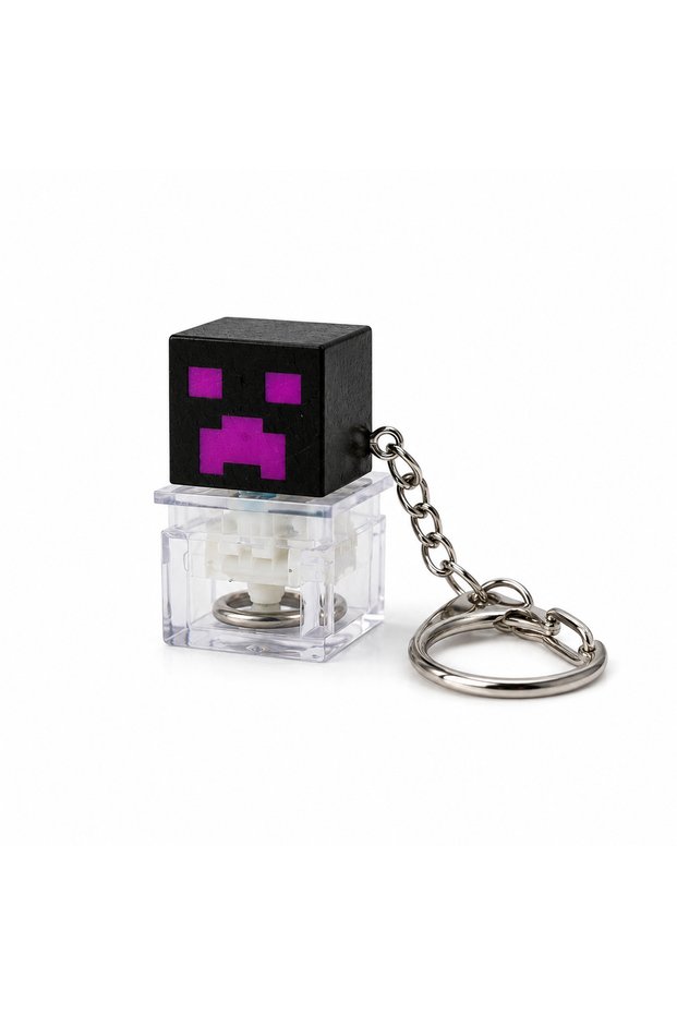 Lighted Keychain with Led Figure That Lights up When Pressed, Keychain Bag and Accessories