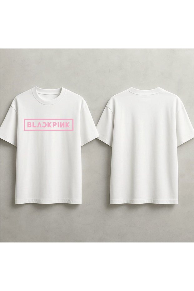 Black Pink Printed Oversized T-Shirt