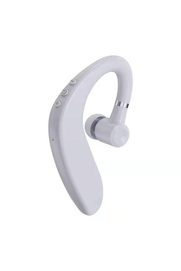 White Universal Wireless Bluetooth 5.0 Earphone Sports Waterproof Business Single Ear Headset Handsf