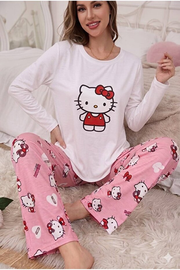 Long Sleeve New Cat 2 Supersoft Pajama Suit