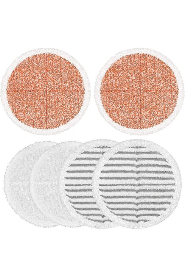 6-Piece Mop Pads for Bissell Spinwave 2124 2039 2037 2039A Hard Floor Kit 2 Soft 2 Abrasive 2 Heavy-Duty