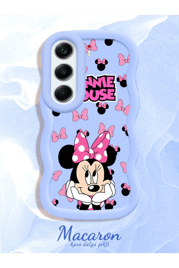Tecno Camon 40 Pro 5g Compatible Wavy Frame Mouse Cartoon Patterned Quality Silicone Phone Case