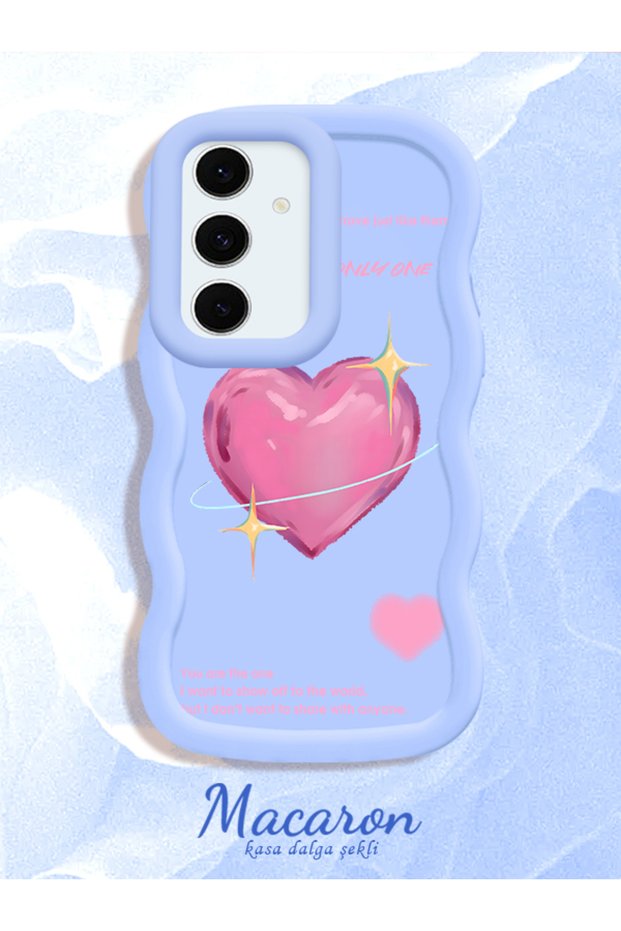 Samsung Galaxy S24 Fe Compatible Case with Sweet Pink Heart Motifs in Three Color Options