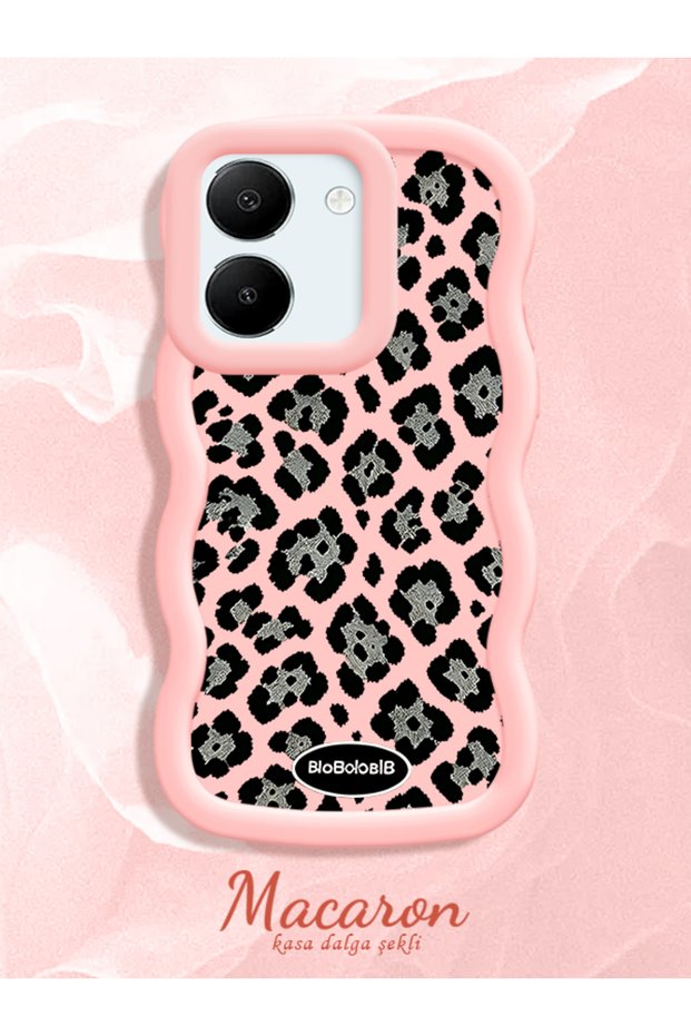 Vivo Y36 5g Compatible Wavy Frame Leopard Print High Quality Silicone Phone Case