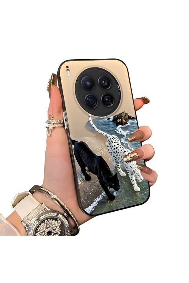 Tecno Camon 40 Premier Compatible Hard Acrylic Back Silicone Edge Lens Protection Case