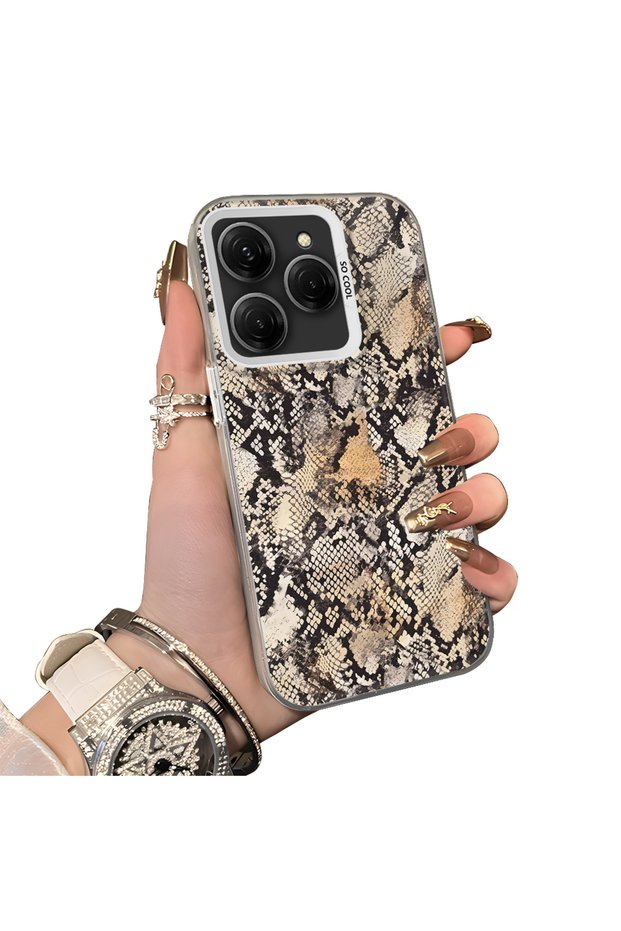 Tecno Spark 20 Pro 4G/5G Compatible Hard Acrylic Back Silicone Edge Lens Protection Case