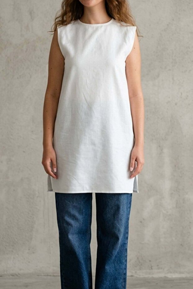Linen Inner Tunic Ecru