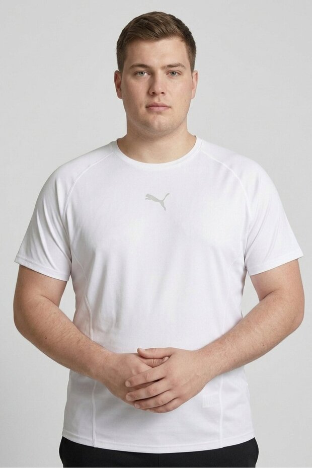 Men Sportswear Fit Short Sleeve Training T-Shirt, White