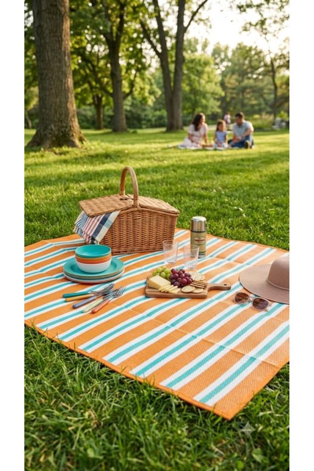 Camping, Picnic, Beach Mat Wicker 150X210