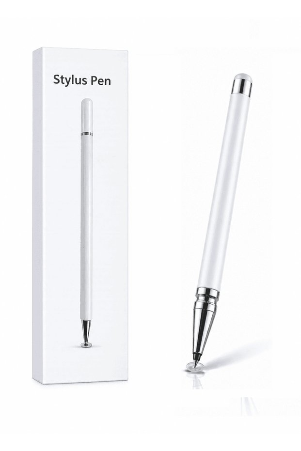 Mi 10t Pro Compatible Touch Stylus Pen with Disc Tip, Precision White Tablet Phone Drawing Pen