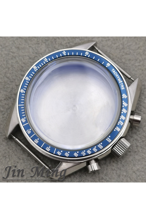 b4 Blue High Quality VK63 Case 39.7mm Moonswatch Metal Case Chronograph Case Bezel, VK63 Fashion Bus