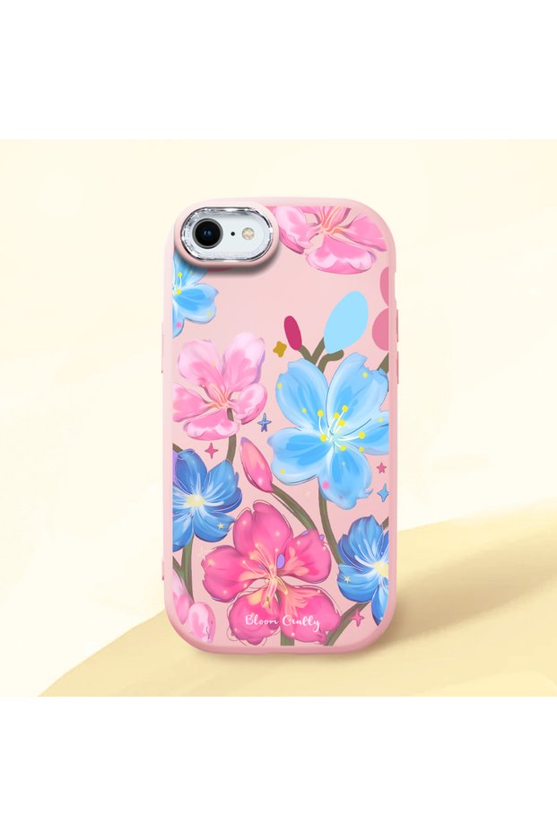 Pink Silicone Case with Shock-Absorbing Camera Protections Compatible with iPhone 7/8/Se 2020 2022