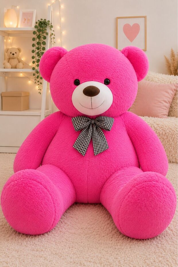 160 cm Premium Plush Bear with Bow Tie – 100% Domestic Production Gift Teddy Bear