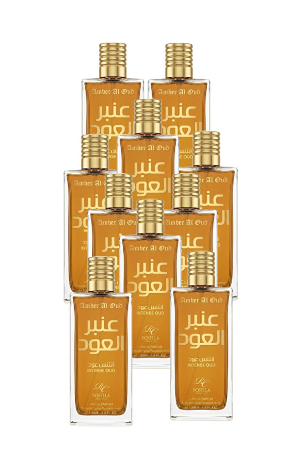 10 قطع من عطر العنبر والعود 100 مل