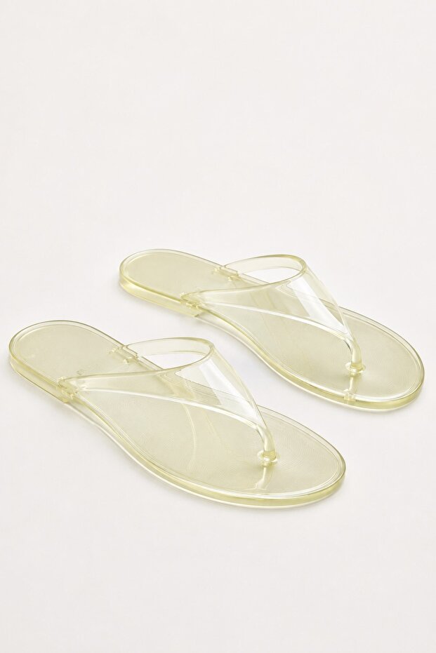 Jelly Candy Women's Transparent Flip-Flops Gel Beach Slippers