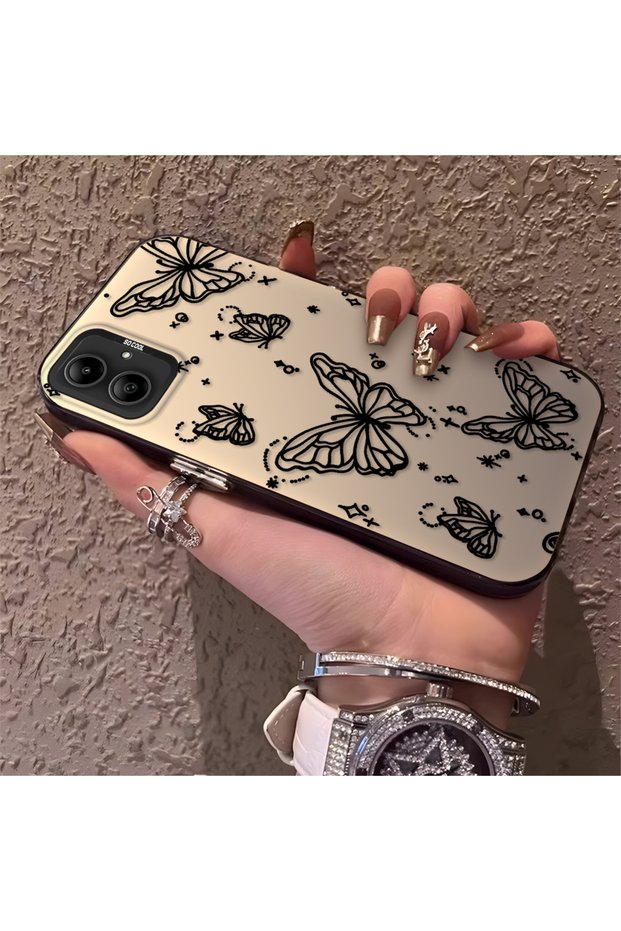 Samsung Galaxy A05 Compatible Elegant Night Style Butterfly Case, Durable Protective Case for Daily Use
