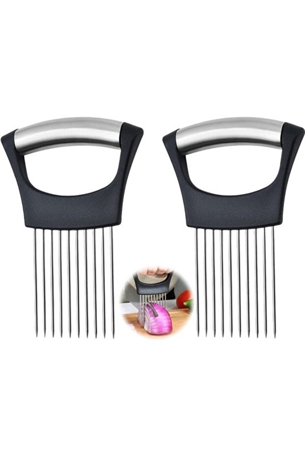 Coupe-oignon inox 2pcs 13,5x11cm
