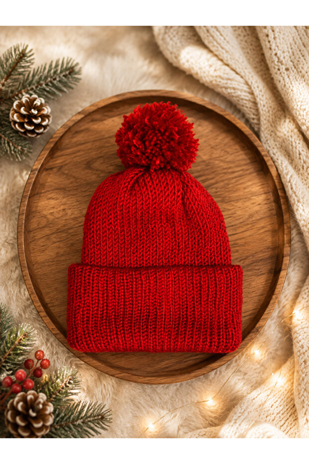 Knitted Double Layer Knitted Beanie for Children