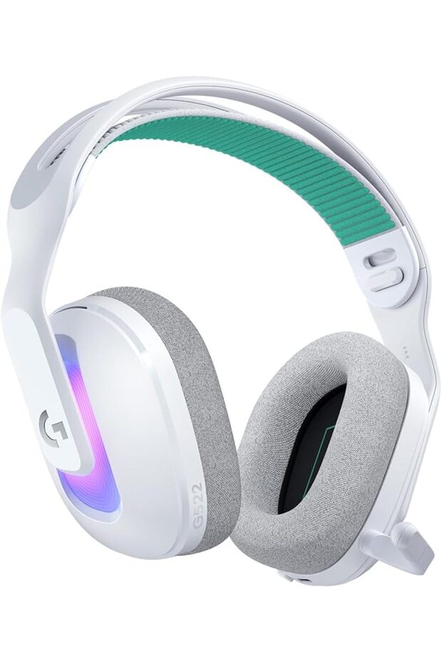 سماعة ألعاب لاسلكية لوجيتك G522 LIGHTSPEED، مع إضاءة RGB LIGHTSYNC، وميكروفون كامل النطاق الترددي ومزامنة متقدمة
