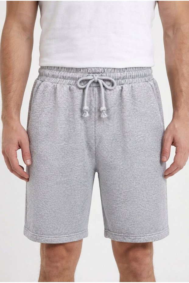 Men's Karmelange Pique Shorts Bermuda Double Leg Comfortable Fit