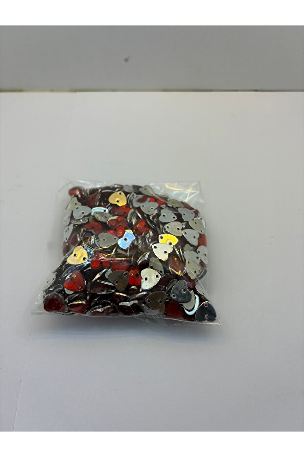 Red Heart Sequins (with Hole in the Center – Can Be Sewn/Pasted) (50 Grams)