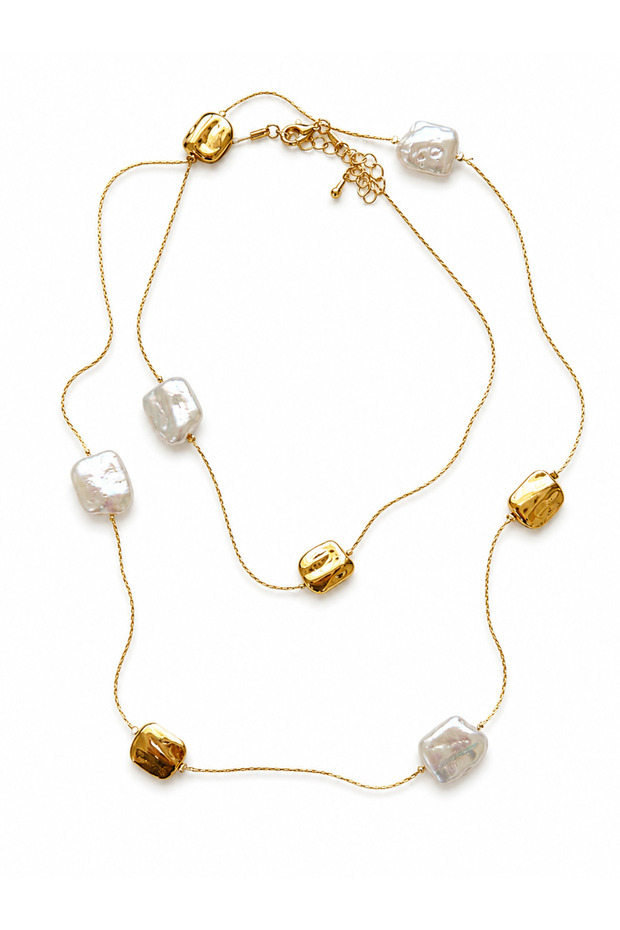 Steel Pearl Necklace