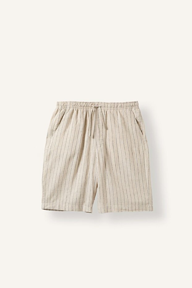 Striped Relax Fit Bermuda H6687Ax26Sm