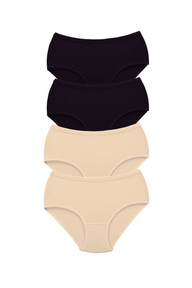 Glb-Stl41414 4 Pieces Tutku Women's High Waist Bato Thick Rubber Panties S2