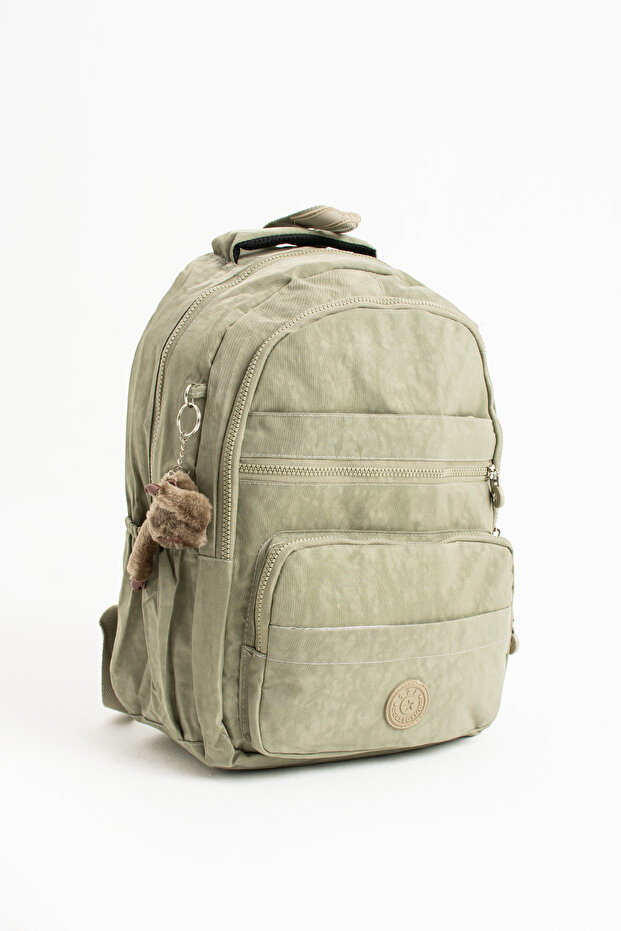Imported Fabric, Non-Harmful to Health, Classic Model, Quality Backpack with Tablet Compartment - Plenty of Pockets, Padded Straps (Middle School, High School & Adults) + Monkey Accessory (Length 41 cm Width 31 cm) 3/E