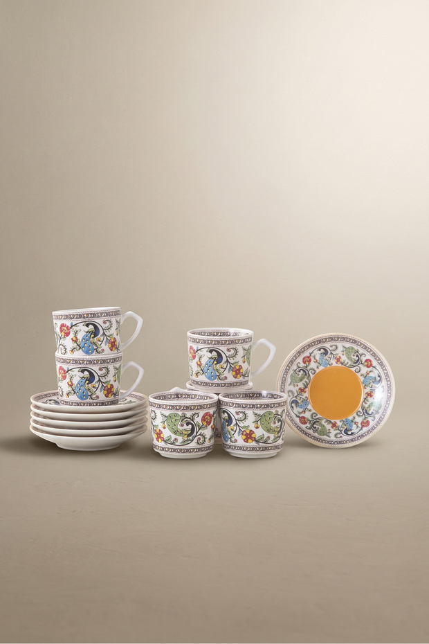 Yasemen 6-Person Coffee Cup Set 80 ml