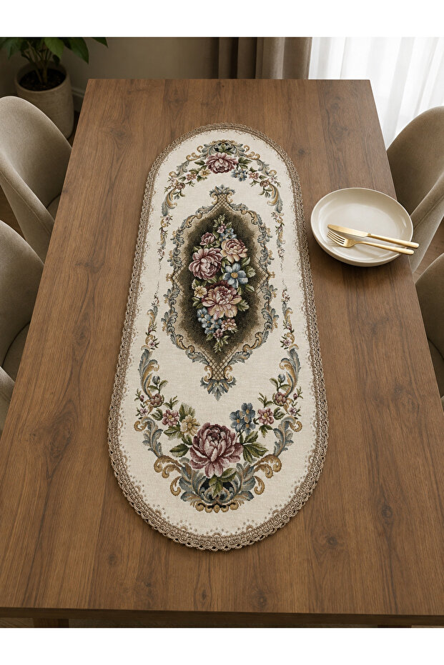 Şönilli Goblen Runner 40X90Oval