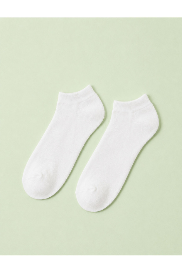 Carnaval White Bamboo Unisex Booties Socks
