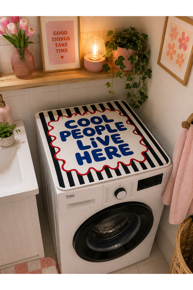 Protective Cover for Washing Machine - Non-Slip Mat 60X60 cm - Cool Vibes
