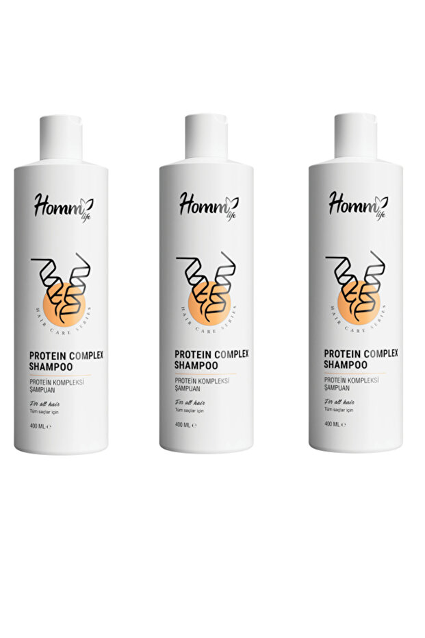 Homm Life Protein Complex Shampoo 400 ml - 3 Pcs