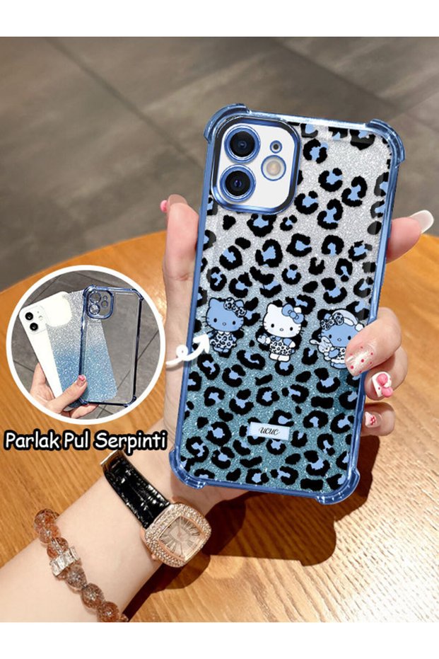 iPhone 12 Compatible Transparent Four Corner Silicone Coated Glossy Edge Case
