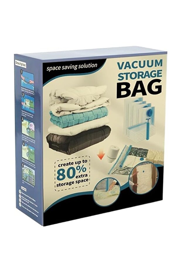 Silk Route Vacuum Space Saver Compression Bag 12-Pack, Large, Medium,Small