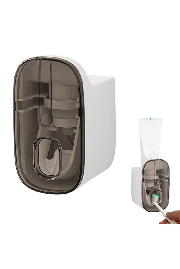 HANNEA® Wall Mounted Automatic Toothpaste Dispenser, Multifunctional Waterproof Bathroom Toothpaste Organizer, Drilling-Free, Space-Saving, for Washroom and Bathroom