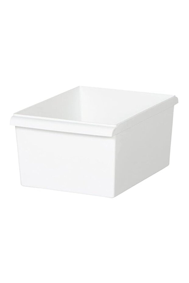 Like-It Like It Slim Shallow Storage Container, 190 mm Width x 273 mm Depth x 130 mm Height, White
