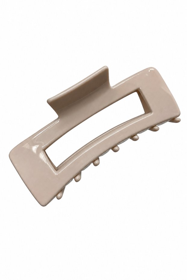 Stylish and Modern Design Cream Color Large Size Hair Clip with Clasp