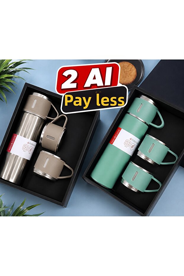 3 Cup Thermos Set Buy 2 Get More for Less