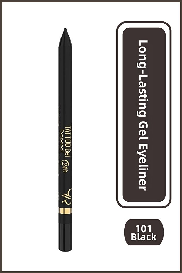 Tattoo Gel Eyepencil - 101 Noir - Long-Lasting Black Gel Eyeliner