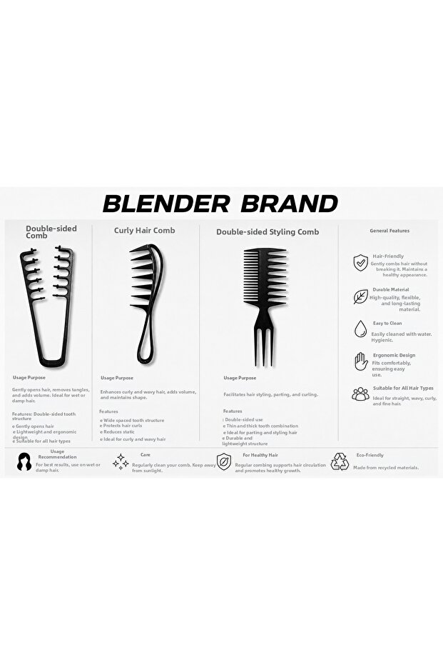 Original Miraculous Comb and Styling Set of 3