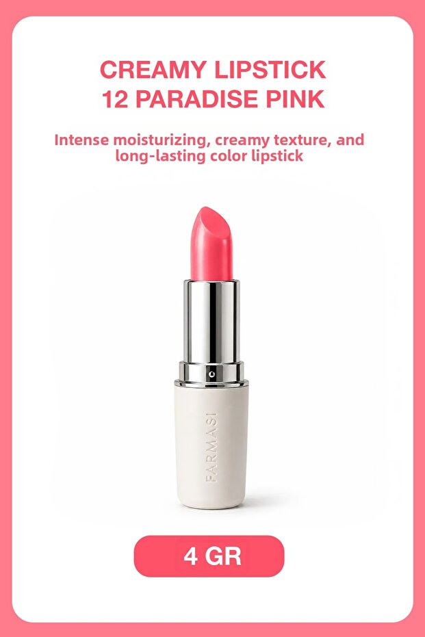 Creamy Lipstick 12 Paradise Pink 4 gr